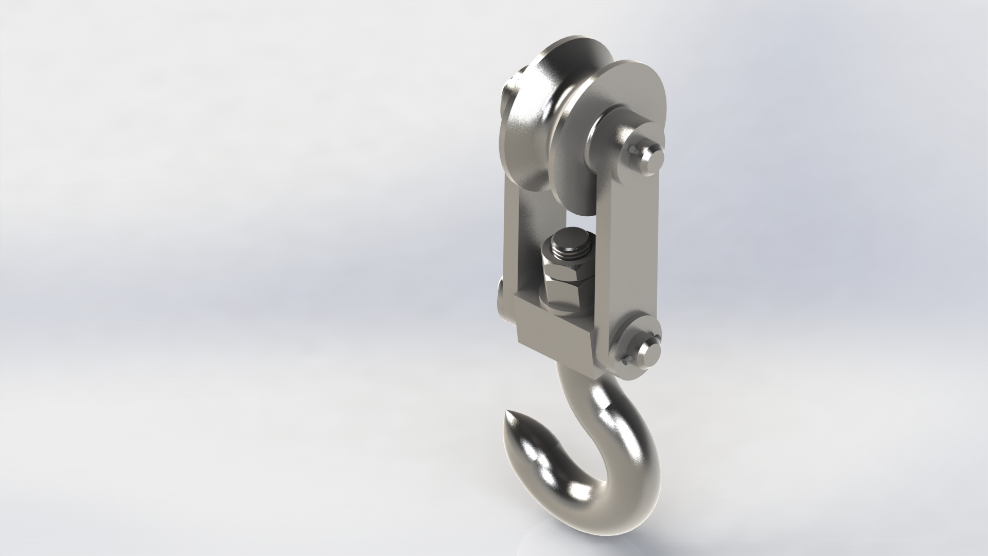 滑轮和挂钩--25--sw三维 3d模型设计图